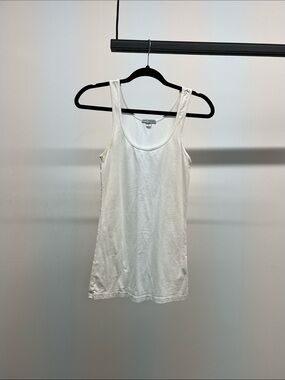 James Perse White Scoop Neck Tank